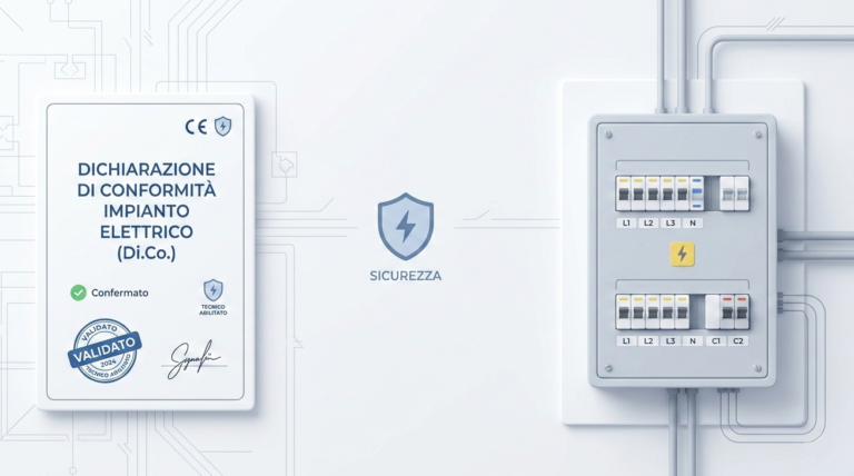 Dichiarazione di conformità impianto elettrico
