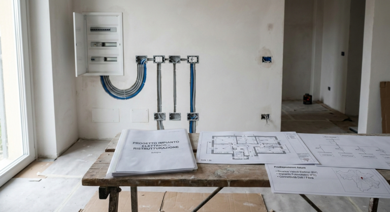 Progetto impianto elettrico per ristrutturare casa a Bologna: guida pratica